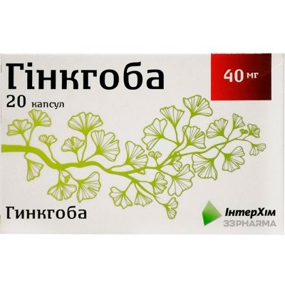 Buy Ginkgoba 40 mg 20 capsules
