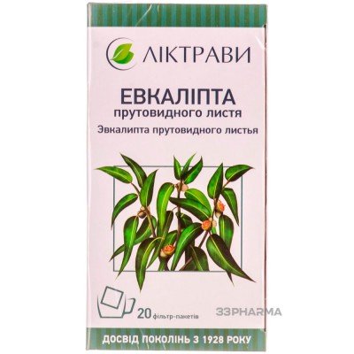 Buy Eucalyptus Herb 2.5 g 20 tea bags Liktravy
