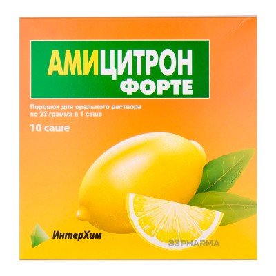 Buy Amicitron Forte Lemon 23 g 10 sachets