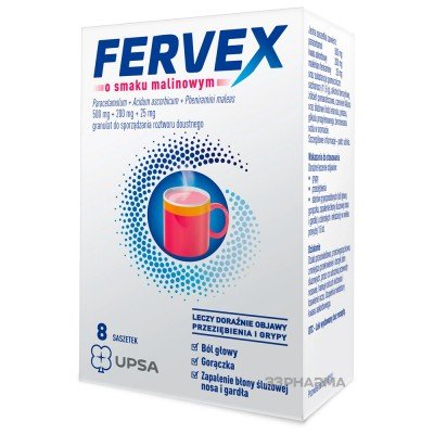 Buy Fervex raspberry 8 sachets
