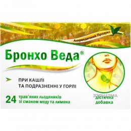 Broncho Veda honney and lemon 24 lozenges