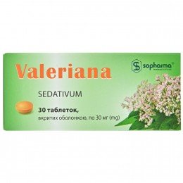 Valeriana 30 mg 30 tablets