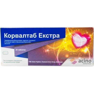 Buy Corvaltab Extra 20 tablets
