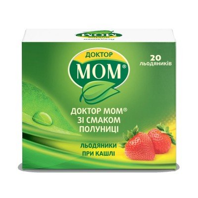 Buy Doctor MOM Cough Strawberry 20 lollipops