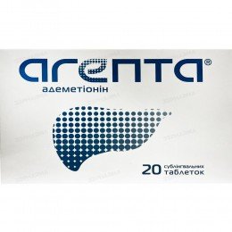 Agepta S-adenosylmethionine SAM-E 200 mg 20 tablets