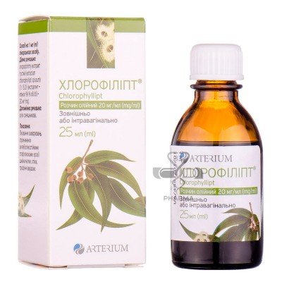 Buy Chlorophyllipt oil solution 20 mg 25 ml