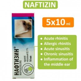 Naftizin Нафтизин 5x10 ml