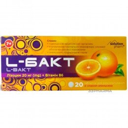 L bact 20 mg 20 tablets