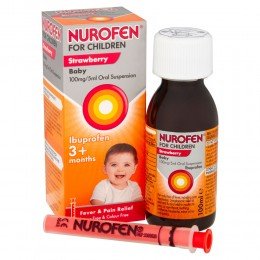 Nurofen for Children 100mg/5ml Oral Suspension Strawberry 100 ml