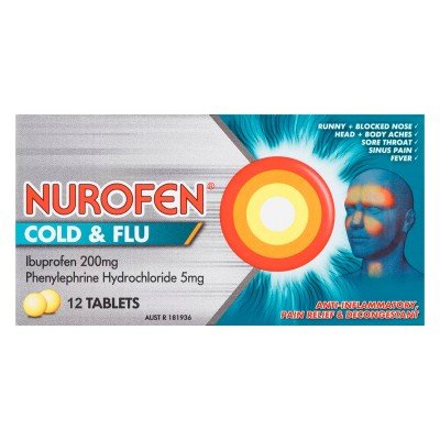 Buy Nurofen Cold & Flu Multi Symptom 12 Tablets