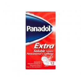 Panadol Extra Paracetamol + Coffeine 12 soluble tablets