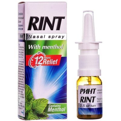 Buy Rint Nasal Spray Menthol 0.5 mg/ml 10 ml