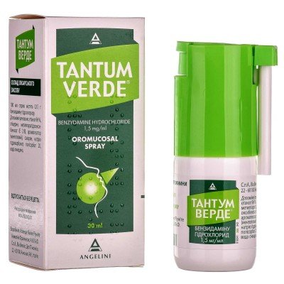 Buy Tantum Verde Тантум Верде 1.5 mg/1 ml Spray 30 ml