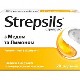 Strepsils Стрепсилс Honey & Lemon 24 lozenges